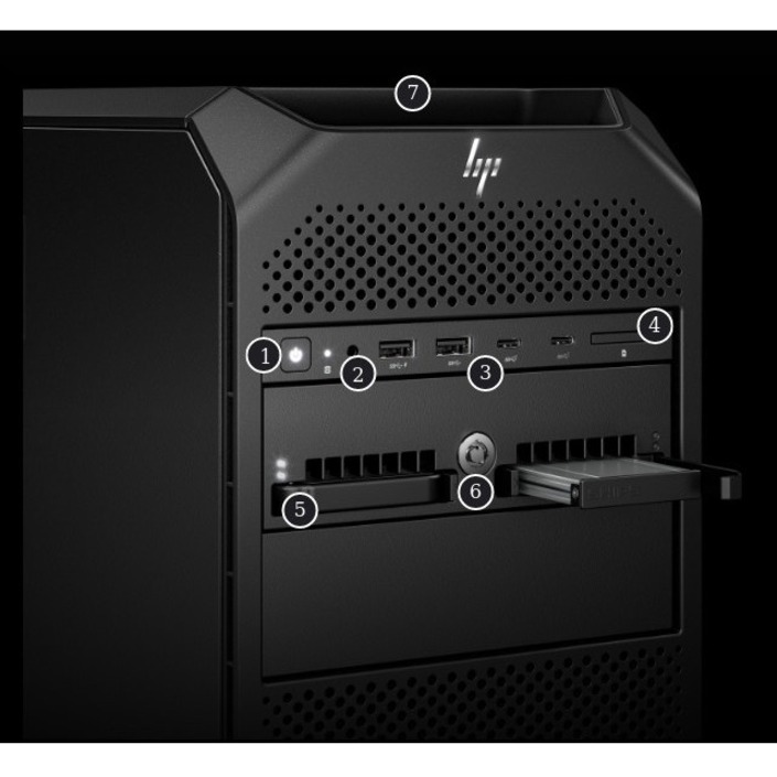 HP Z4 G5 Workstation - 1 x Intel Xeon Deca-core (10 Core) w5-2445 3.10 GHz - 16 GB DDR5 SDRAM RAM - 512 GB SSD - Tower - Black