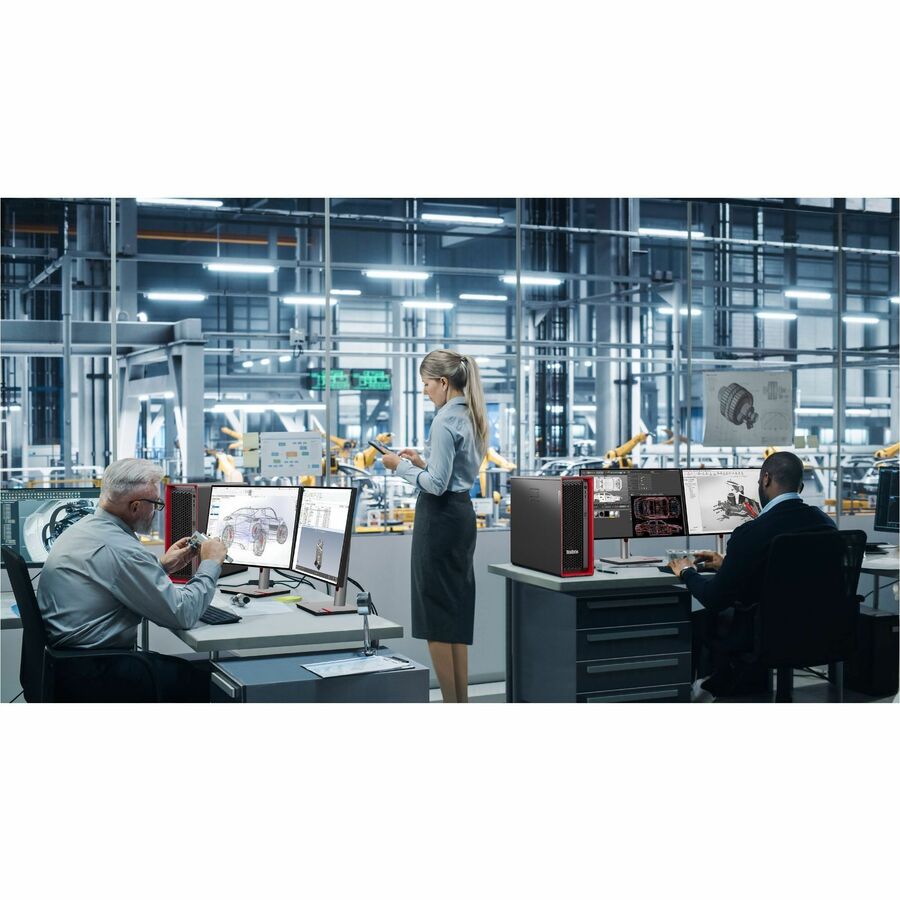 Lenovo ThinkStation P5 30GA007VUS Workstation - 1 Xeon w5-2445 - vPro Technology - 64 GB - 2 TB SSD