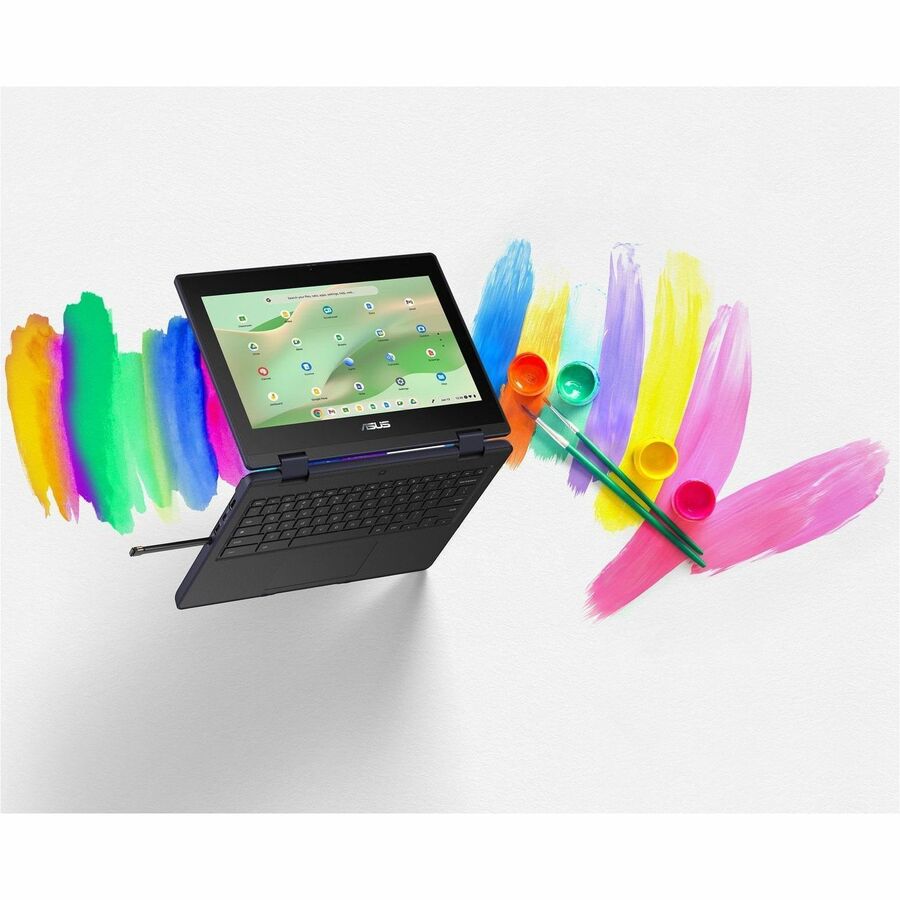 ASUS Chromebook in grey with 11.6-inch HD touch display — alternate view 10