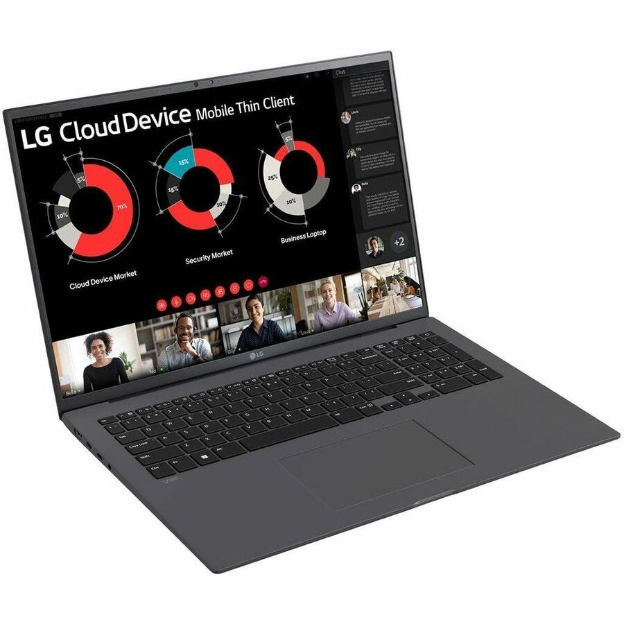LG gram 17ZT90R-G.AX34U1 17" Notebook - WQXGA - 60 Hz - Intel Core i3 13th Gen - 8 GB - 256 GB PCI Express NVMe 4.0 SSD - Charcoal Gray