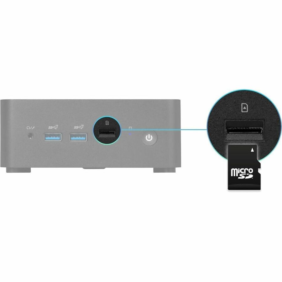 MSI Cubi NUC 011BUS Mini PC Barebone, Intel Core 3-100U, Non-OS, 3Y Advanced Replacement