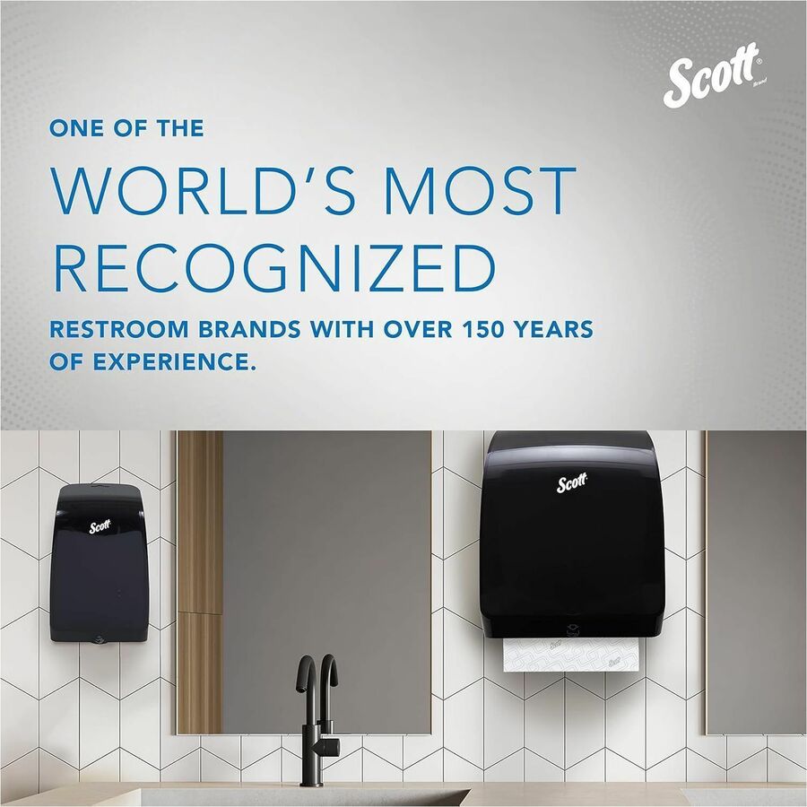 Scott Pro Paper Towel - 1 Ply - 1 3/4" Core - White - Paper - 6 / Case