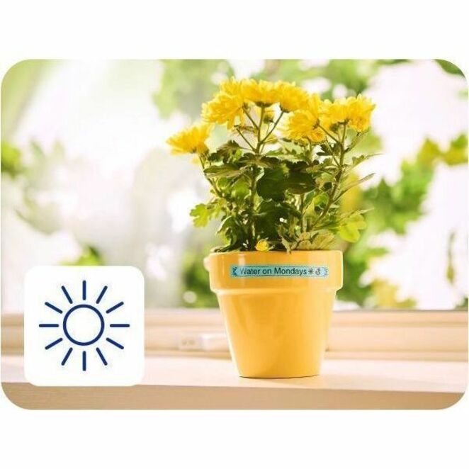 Brother P-touch BTAG-135 White on Clear Label Tape