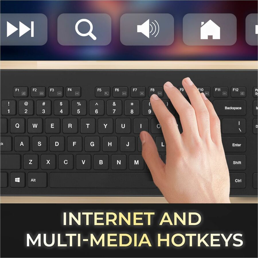 Adesso 2.4Ghz Wireless Scissor Switch Desktop Keyboard