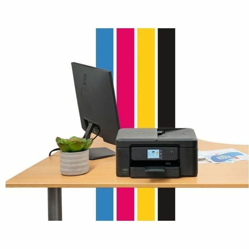 Brother - Imprimante multifonction &#224; jet d'encre Work Smart MFC-J1410DW Filaires et Sans fil - Couleur