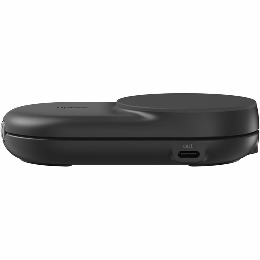 Belkin 25W 2-in-1 Wireless Foldable Magnetic Qi2 Charging Pad for Smartphones & Airpods - USB-C Port - Black