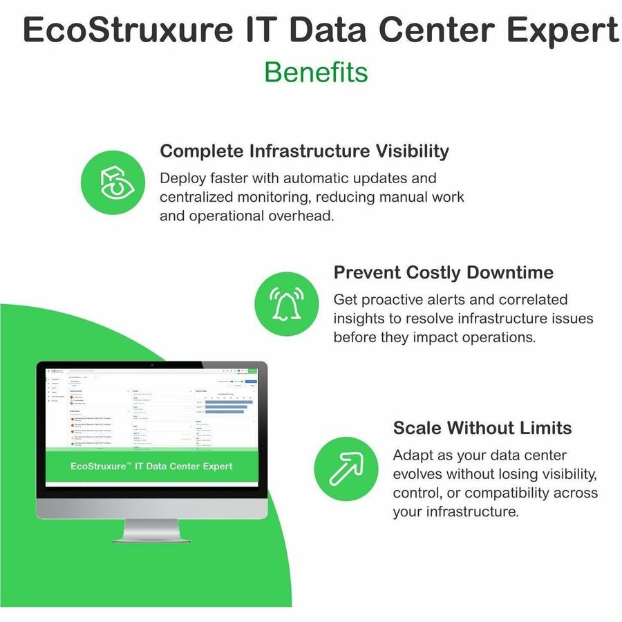 Subscription, Ecostruxure Data Center Expert, 5 years, Digital, Remote monitoring and management of Data Centers.