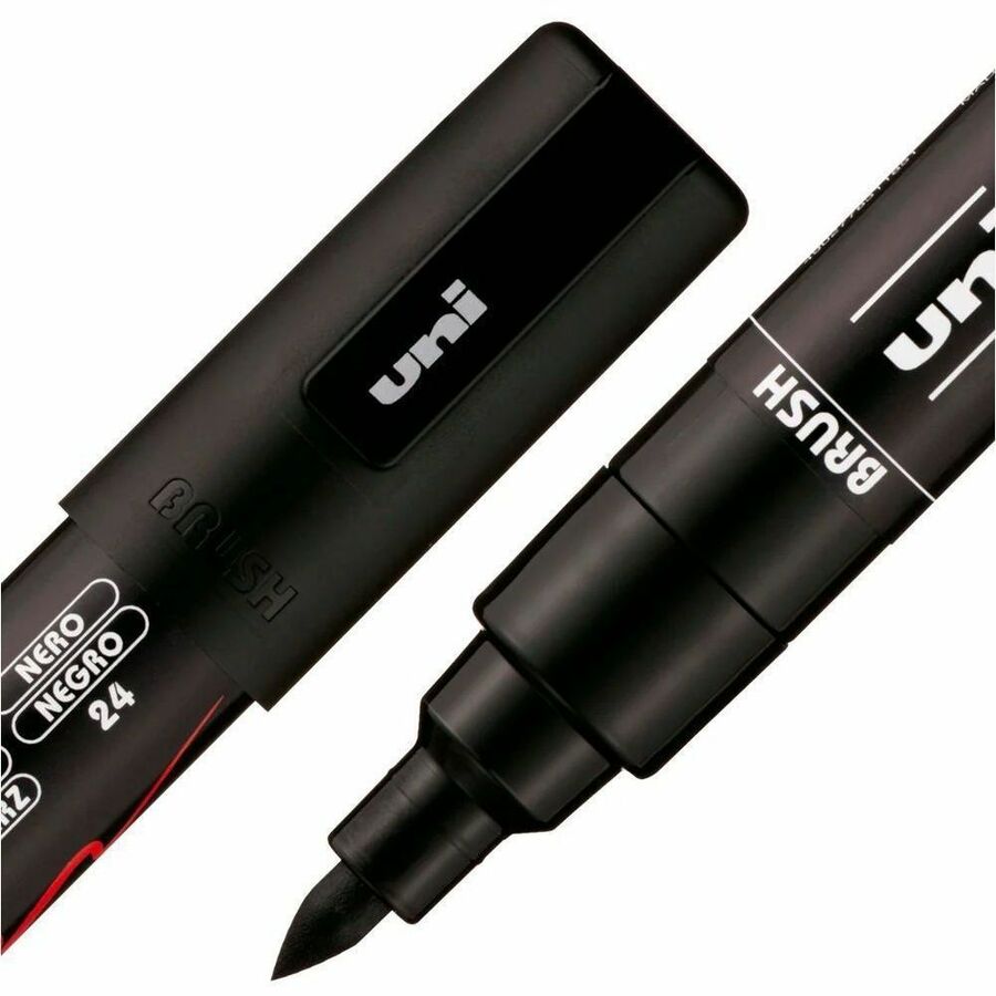 uni&reg; POSCA PC-5BR, Water-Based Brush Tip Paint Markers (8 Pack)