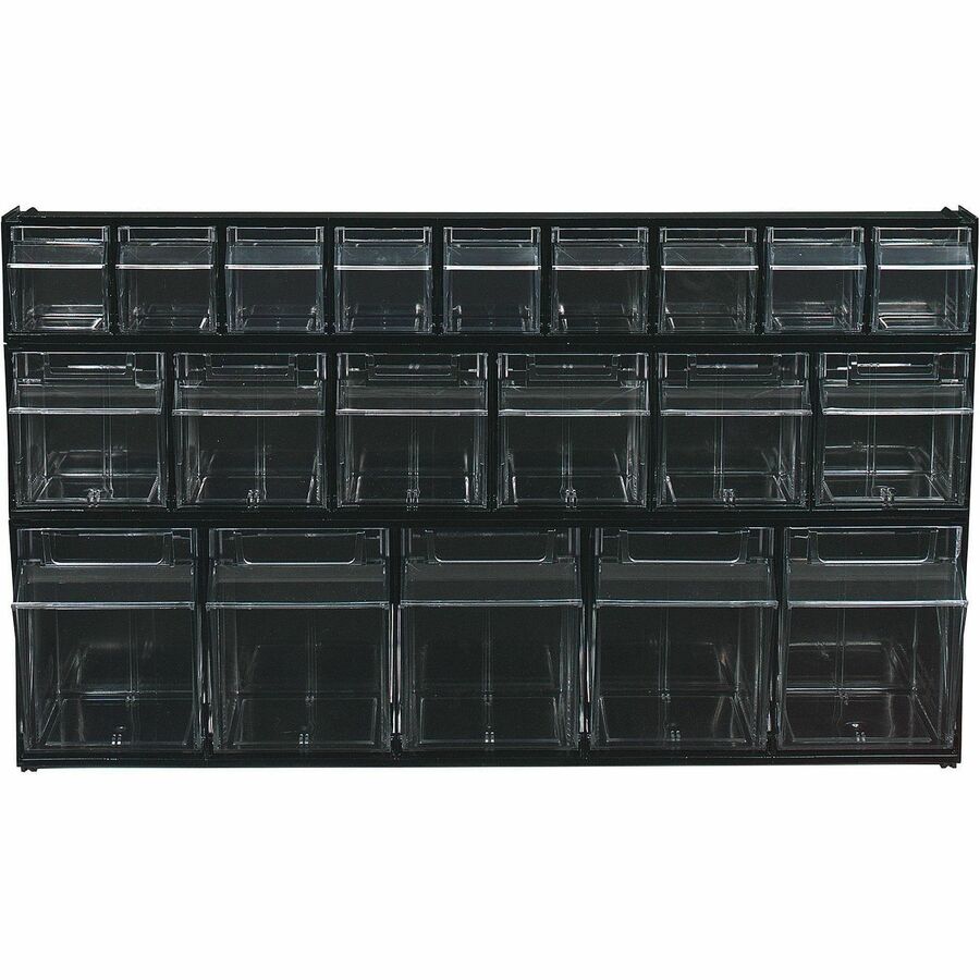 Deflecto Tilt Bin Interlocking Multi-Bin Storage Organizer