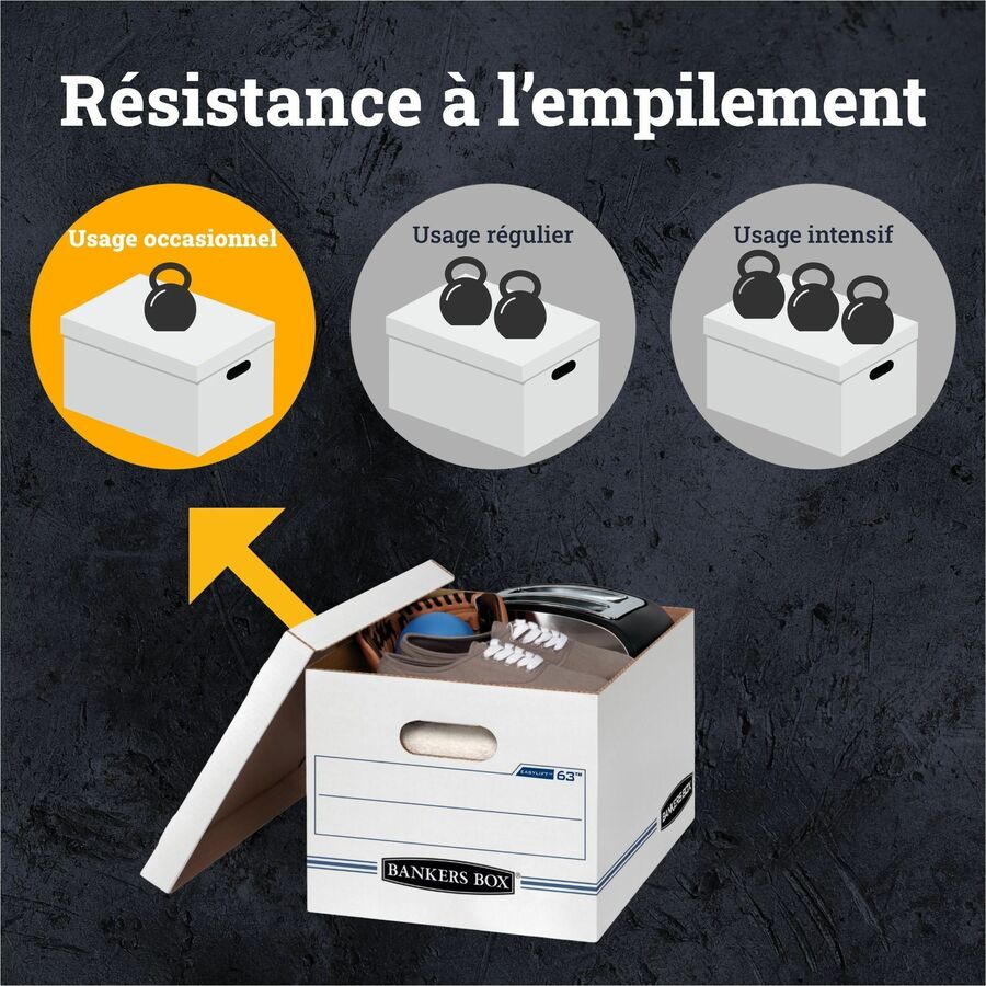 Bankers Box - Boîte de rangement de dossiers Easylift