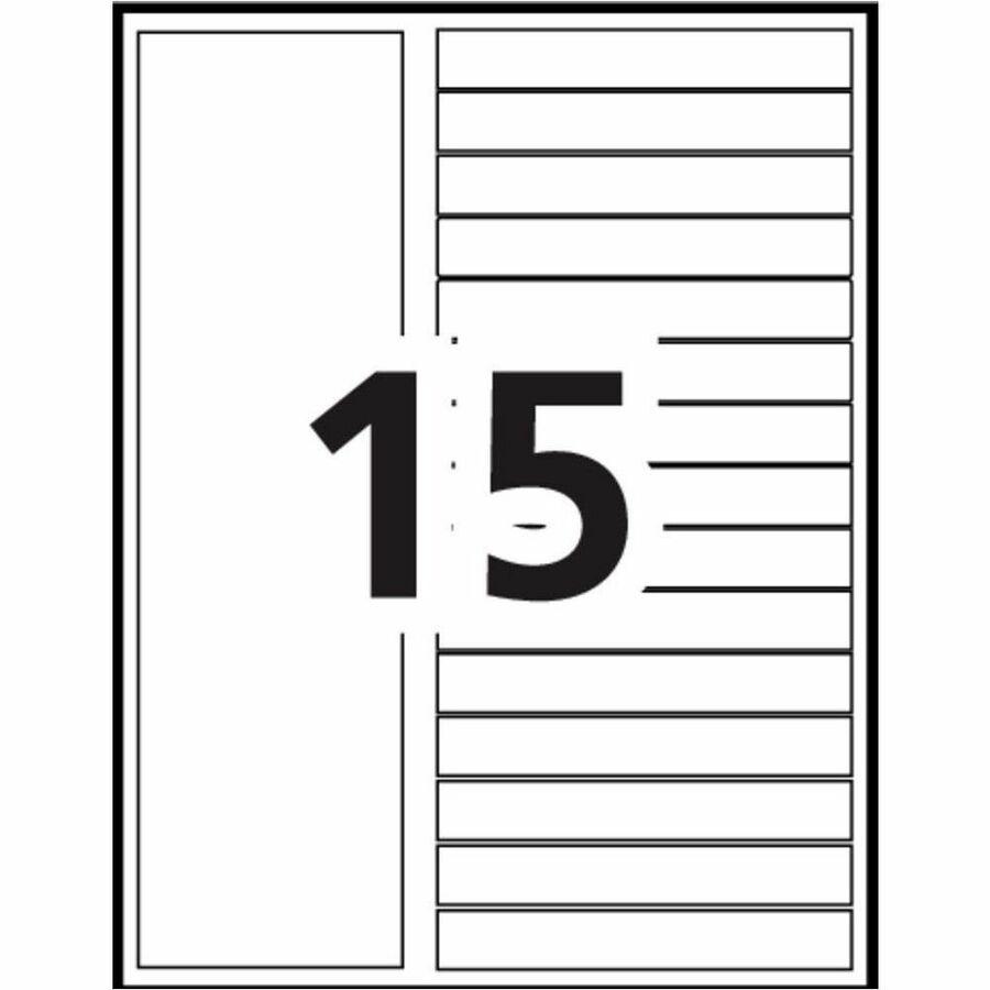 Intercalaires Ready Index&reg; personnalisables avec table des mati&egrave;res 15 onglets, pour imprimantes Laser et Jet d'encre