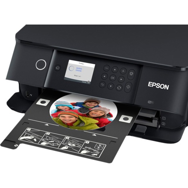 Epson Expression Premium XP XP-6100 Inkjet Multifunction Printer-Color-Copier/Scanner-5760x1440 dpi Print-Automatic Duplex Print-120 sheets Input-2400 dpi Optical Scan-Wireless LAN-Apple AirPrint-Epson iPrint-Epson Connect-Mopria-Epson Email Print