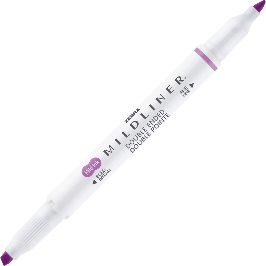 Zebra Pen Mildliner Brush Pen & Marker Set Medium Pen Point - Fine Marker  Point - Brush Pen Point Style - Bullet Marker Point Style - Assorted  Pigment-based Ink - White Barrel - 15 / Pack 