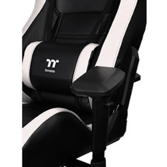 Thermaltake X Fit Black White gaming chair with contoured backrest and high-density padding — alternate view 11