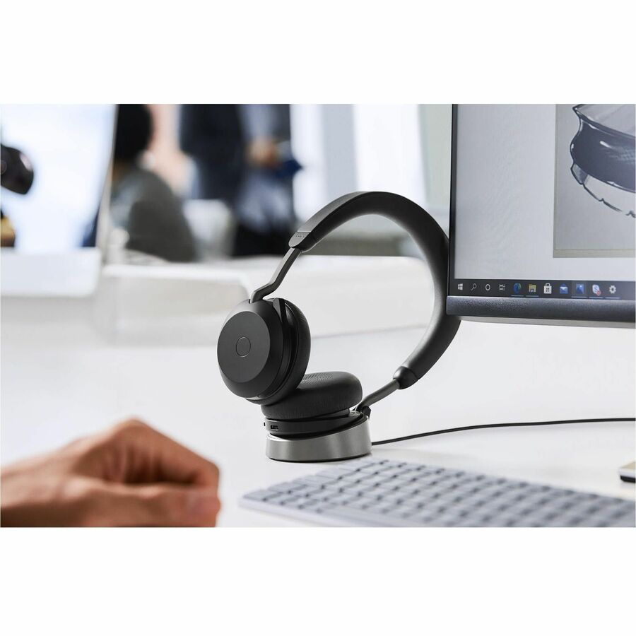 Casque d'&eacute;coute st&eacute;r&eacute;o sans fil Evolve2 75 - Jabra