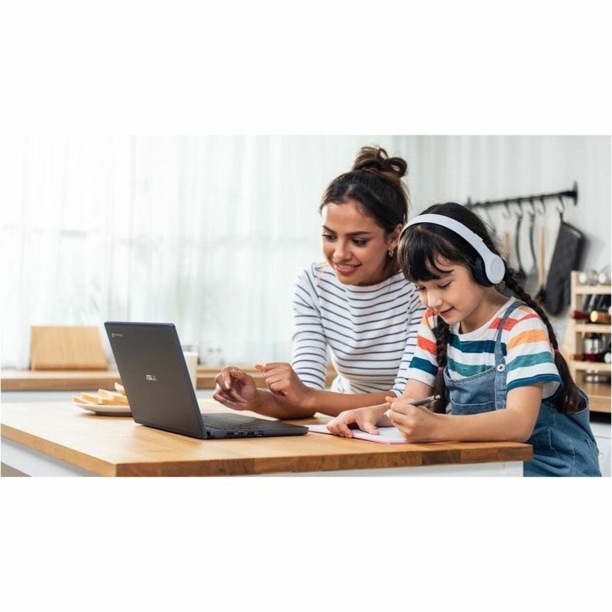 Grey ASUS Chromebook with 12.2-inch WUXGA touchscreen display — alternate view 11