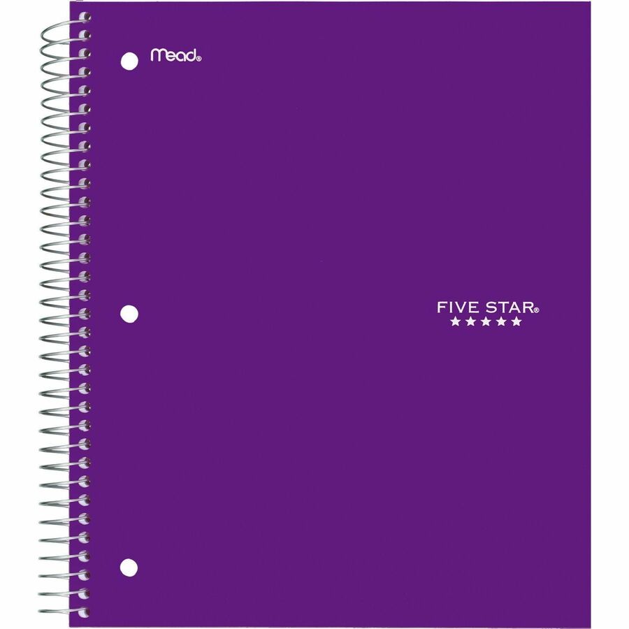 Five Star - Five Star&reg; Cahier à 2 sujets, 11 po x 10,35 po