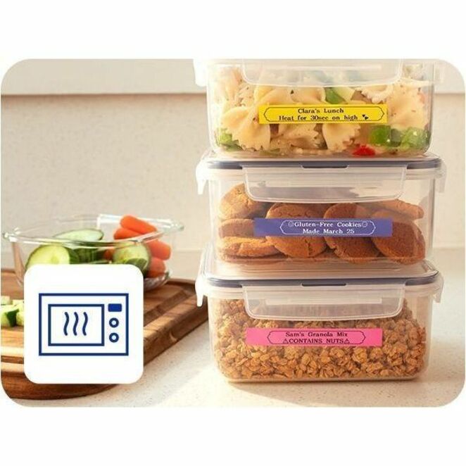 Brother - Ruban d'&eacute;tiquettes BTAG-132 rouge sur transparent pour P-touch