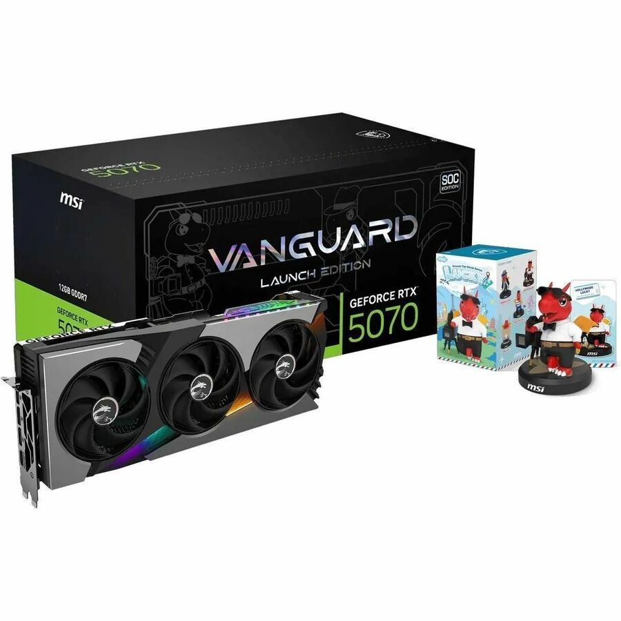 MSI GeForce RTX 5070 12G VANGUARD SOC LAUNCH EDITION including