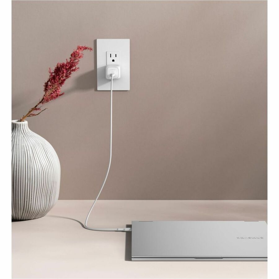 Belkin 45W Portable USB-C Wall Charger - 1xUSB-C (45W) - Fast Charge - Power Adapter - White
