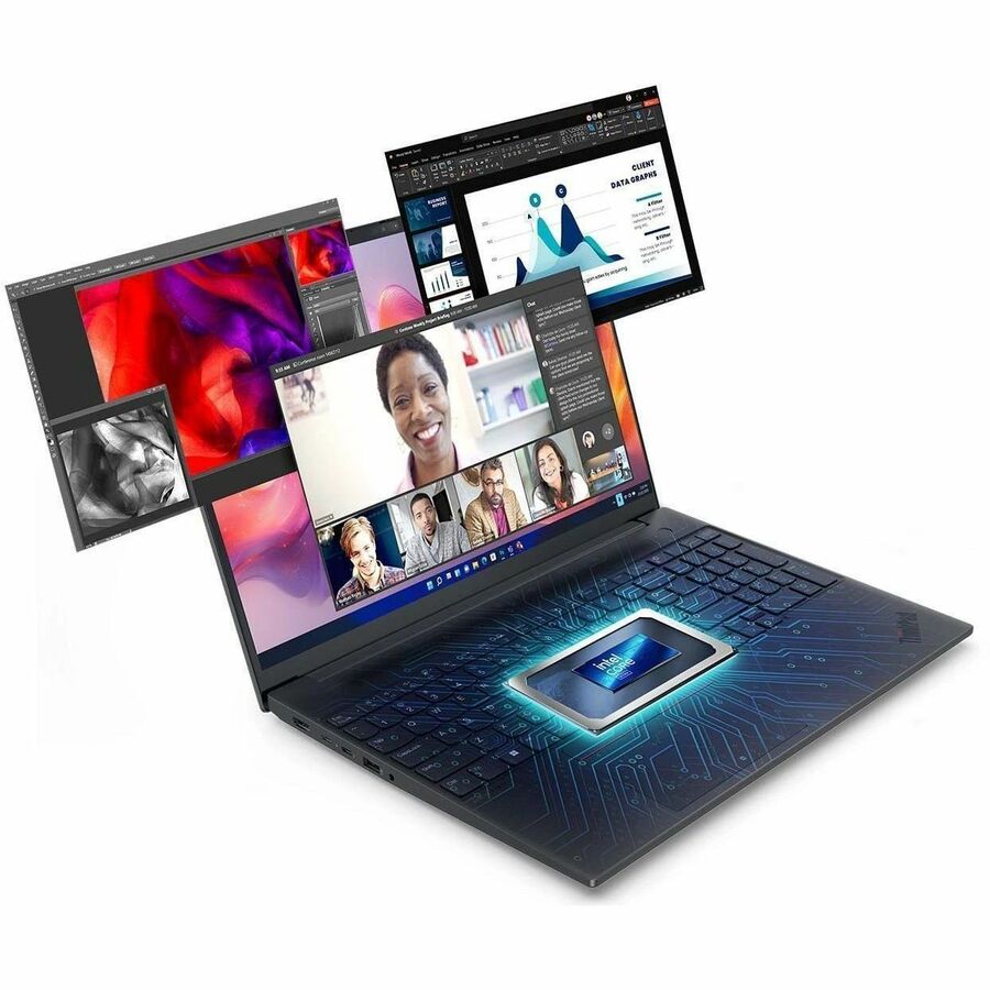 Lenovo ThinkPad E16 Gen 3 21SR0035US 16" Notebook - WUXGA - 60 Hz - Intel Core Ultra 5 225U - 16 GB - 256 GB SSD - English Keyboard - Black