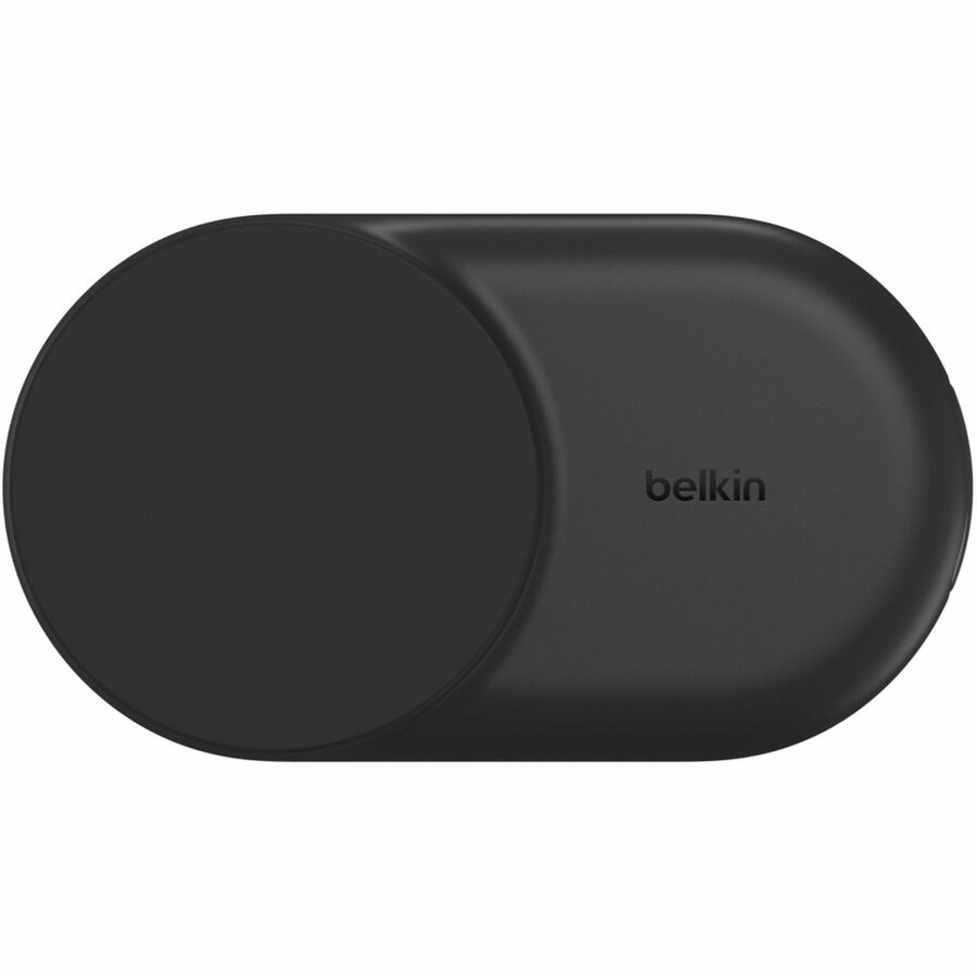 Belkin 25W 2-in-1 Wireless Foldable Magnetic Qi2 Charging Pad for Smartphones & Airpods - USB-C Port - Black