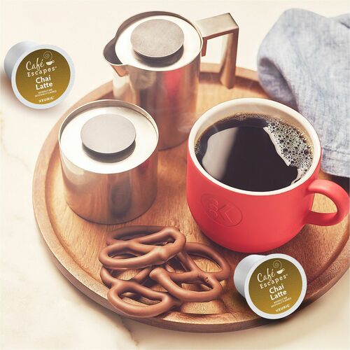 Café Escapes Chai Latte K-Cup® Pods, 24/BX, BX/CT Mason