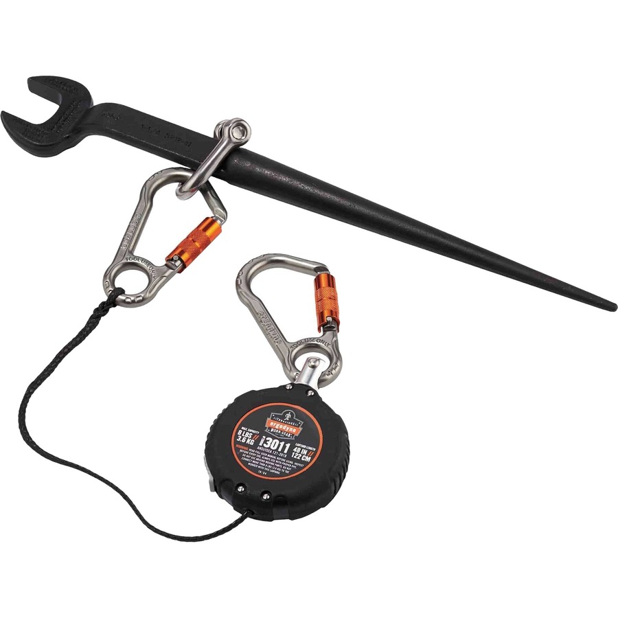 Retractable Tool Lanyard with Carabiner Mount