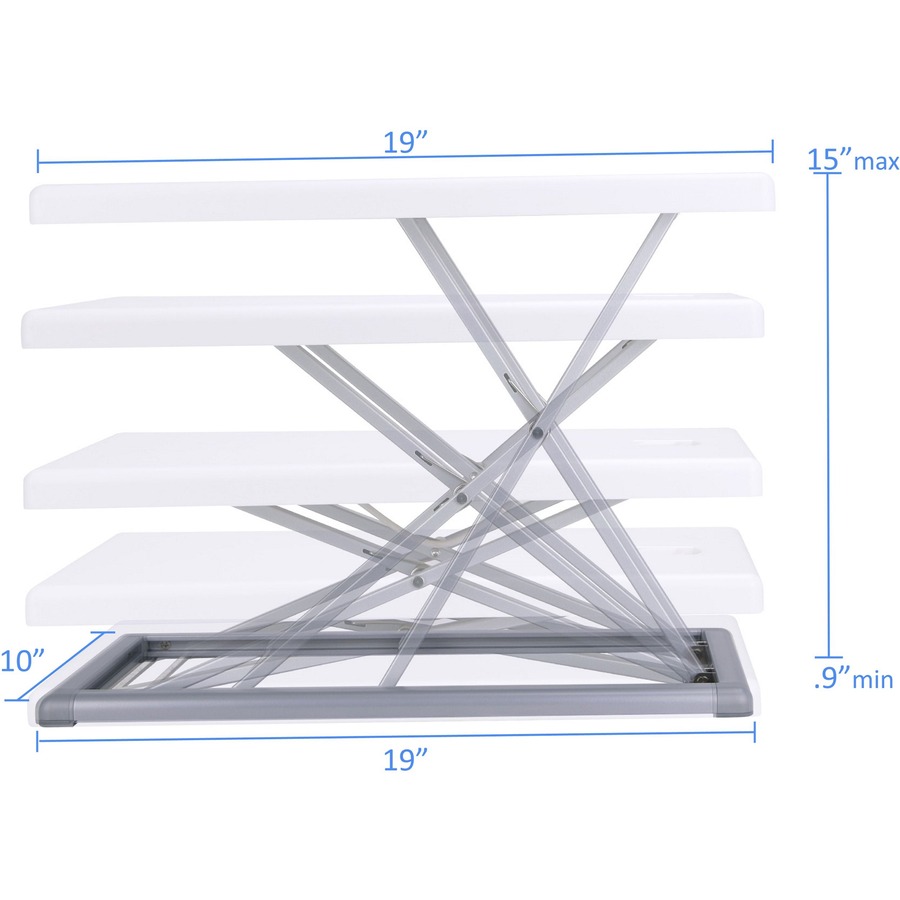 Rocelco PDRW - Portable Desk Riser