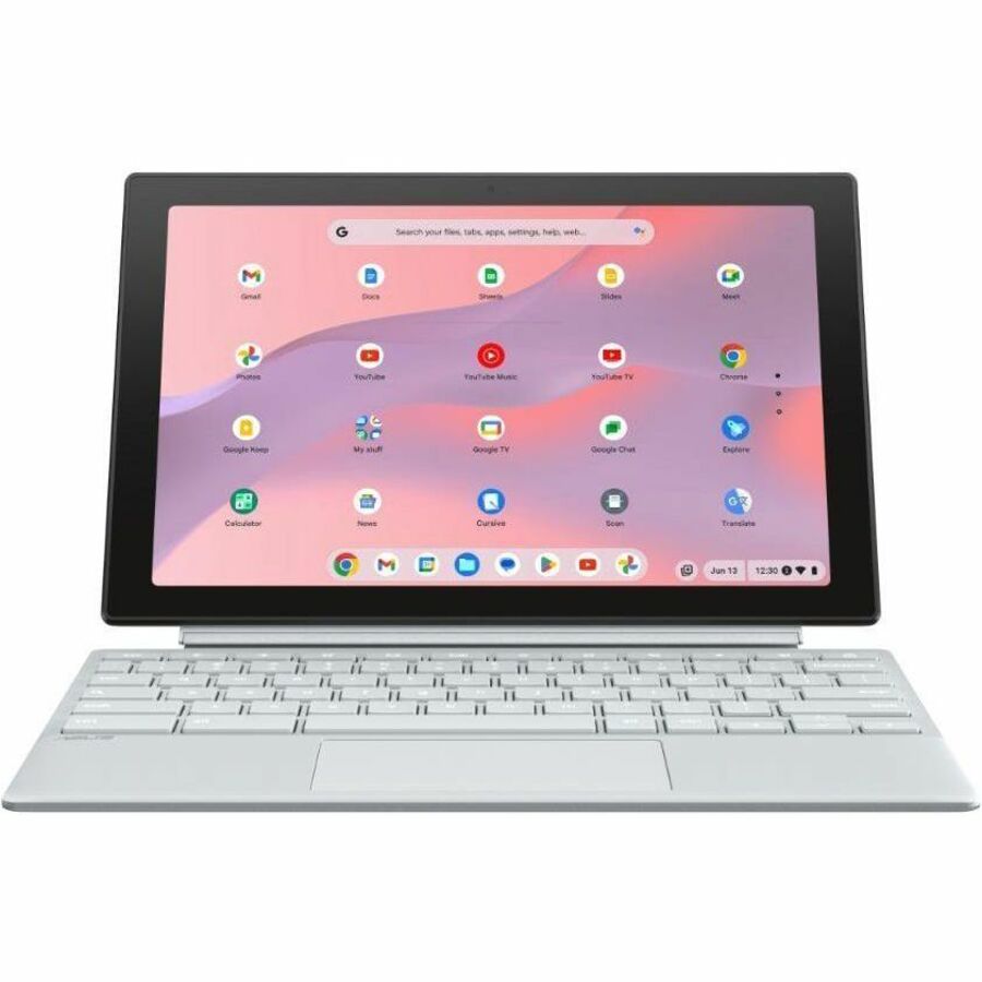 ASUS Chromebook Detachable in silver with 10.5-inch touchscreen and detachable keyboard — alternate view 12