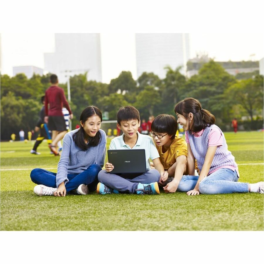 ASUS Chromebook in grey with 11.6-inch HD touch display — alternate view 12