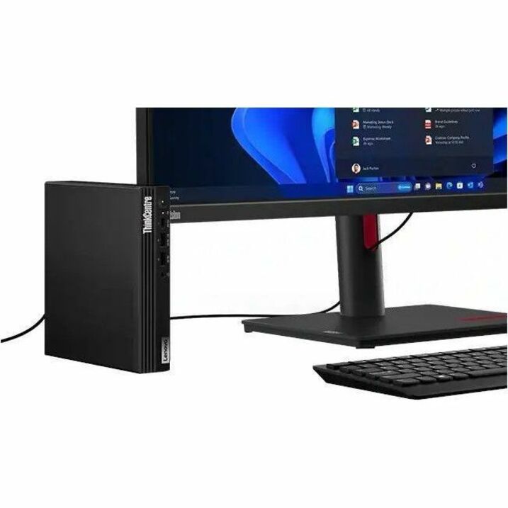 Lenovo - Ordinateur de bureau ThinkCentre M70q Gen 5 12TD001LCA - Intel Core i3 14e g&eacute;n&eacute;ration - 16 Go - 512 G...