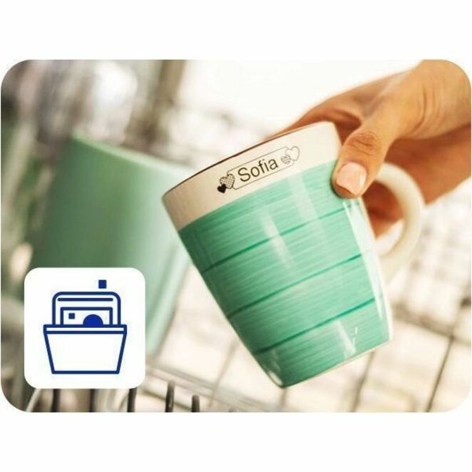 Brother P-touch BTAG-233 Blue on White Label Tape