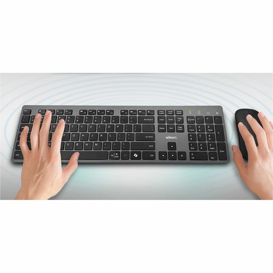 Clavier et souris EasyTouch WKB-7300 - Fran&ccedil;ais (Canada) Adesso