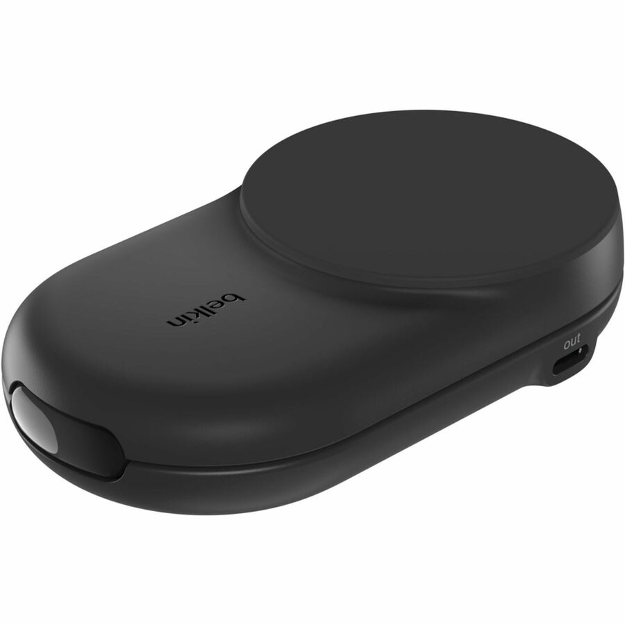 Belkin 25W 2-in-1 Wireless Foldable Magnetic Qi2 Charging Pad for Smartphones & Airpods - USB-C Port - Black