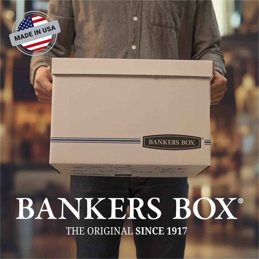 Bankers Box Quick/Stor Storage Boxes 12" x 15-1/4" x 10-1/4" 3/pkg