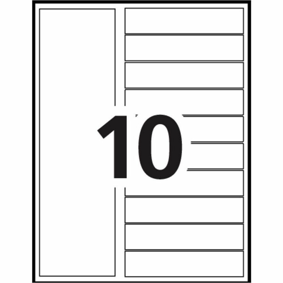Intercalaires Ready Index&reg; personnalisables avec table des mati&egrave;res 10 onglets, pour imprimantes à laser ou jet d'encre