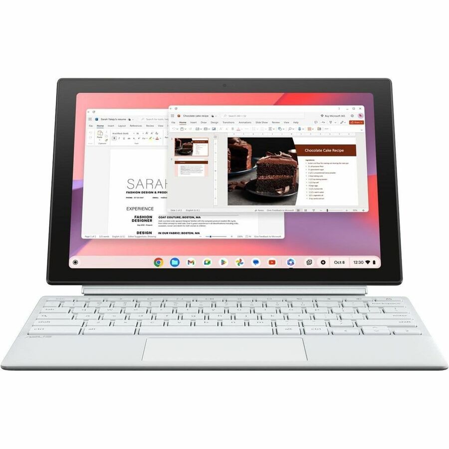 ASUS Chromebook Detachable in silver with 10.5-inch touchscreen and detachable keyboard — alternate view 13