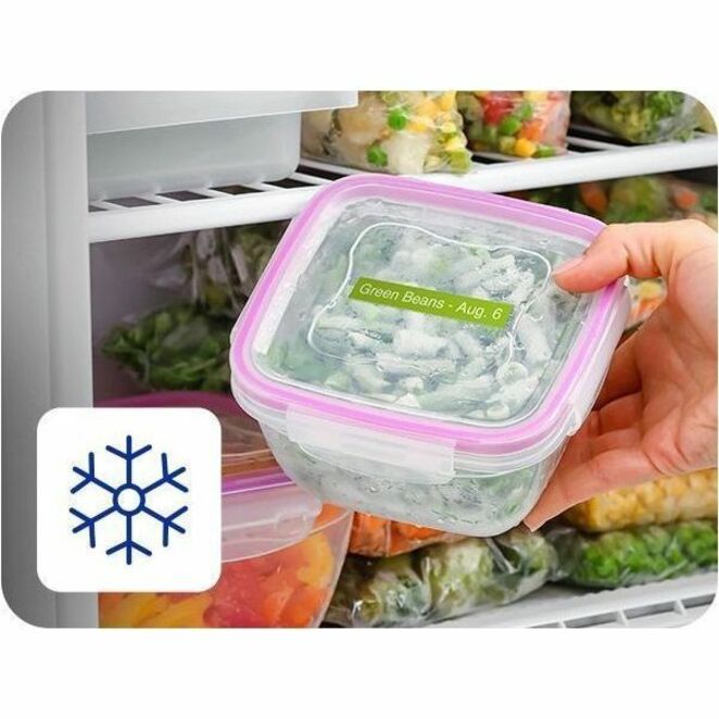 Brother P-touch BTAG-F35 White on Purple Label Tape