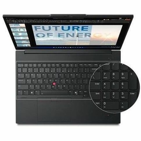 Lenovo ThinkPad E16 Gen 3 21SR0035US 16" Notebook - WUXGA - 60 Hz - Intel Core Ultra 5 225U - 16 GB - 256 GB SSD - English Keyboard - Black