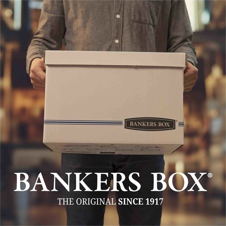 Bankers Box Quick/Stor Storage Boxes 12" x 15-1/4" x 10-1/4" 3/pkg