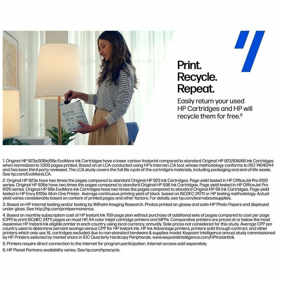 HP 67XL Original High Yield Inkjet Ink Cartridge - Tri-color - 1 Pack