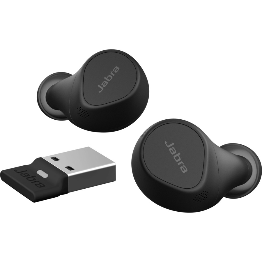 Oreillette Evolve2 True Wireless Intra-auriculaire St&eacute;r&eacute;o, Mono Canal - Noir Jabra