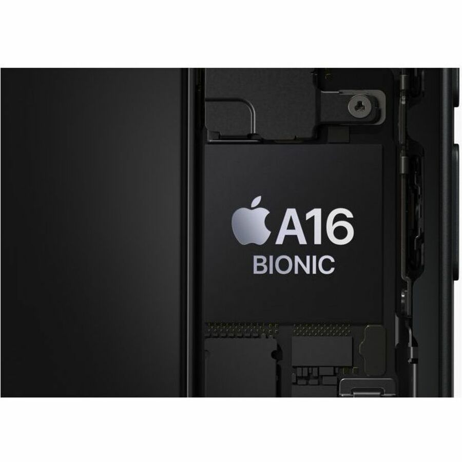 Apple iPhone 15 in Black showing the 6.1-inch display with Dynamic Island and dual rear cameras — alternate view 14