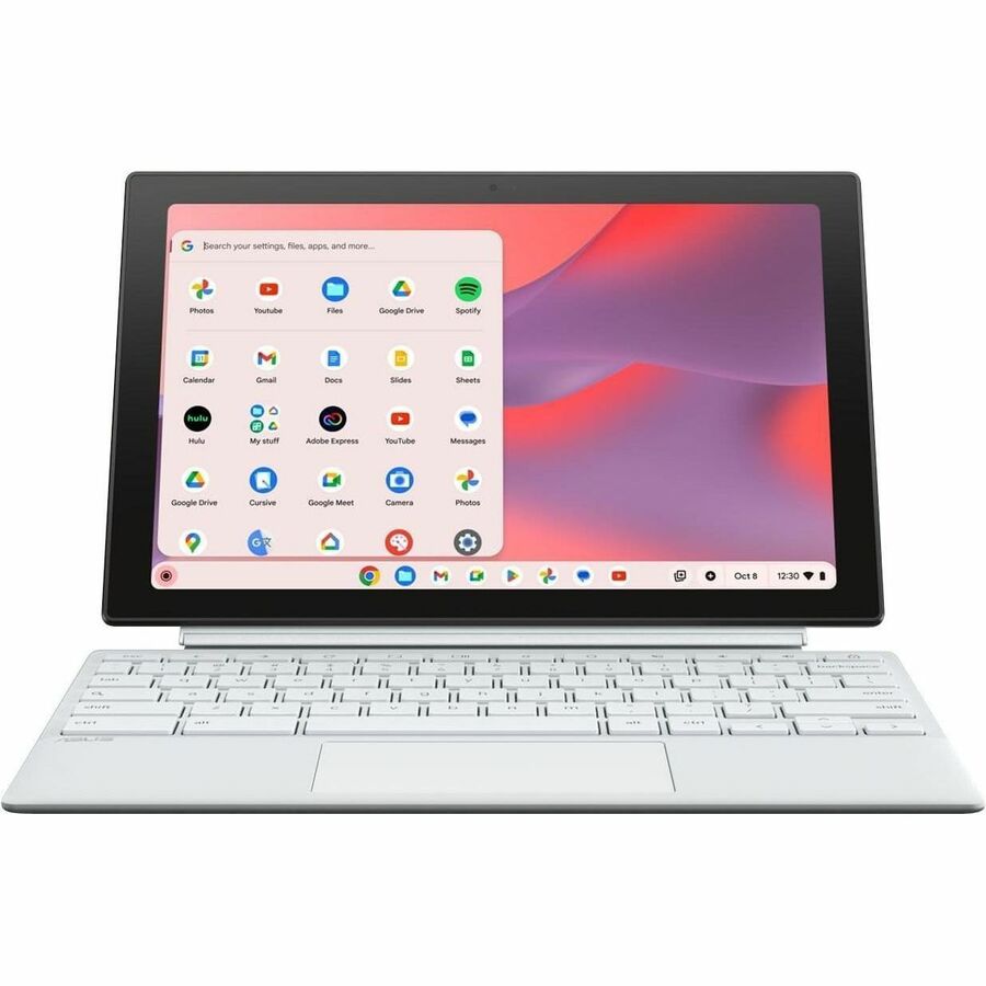 ASUS Chromebook Detachable in silver with 10.5-inch touchscreen and detachable keyboard — alternate view 14
