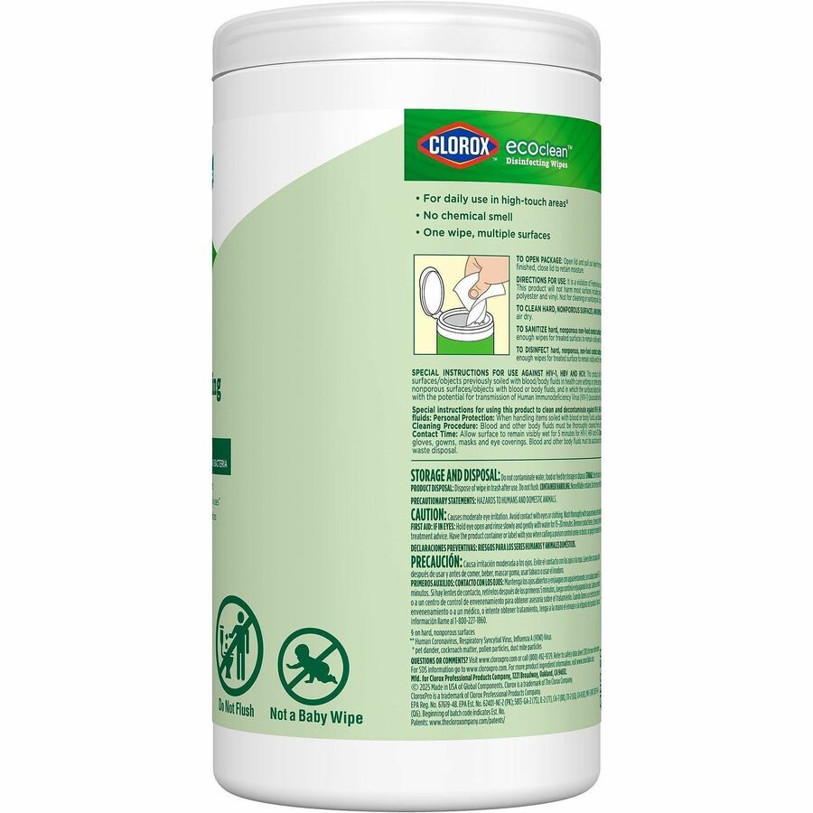 CloroxPro  EcoClean Disinfecting Wipes 60605 | Bulk Office Supply