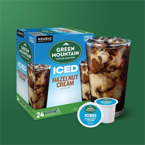 Green Mountain Coffee Brew Over Ice Hazelnut Cream K-Cup Pods