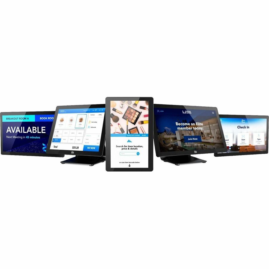 Elo 21.5-inch I-Series 3 with Intel Touchscreen Computer, Full HD 1920 x   1080 display, No OS, Celeron, 8GB RAM, 128GB SSD, Projected Capacitive  10-touch, Zero-Bezel, Antiglare, Wi-Fi, Ethernet, Bluetooth 5.2, with Stand, Black, Worldwide — alternate view 15