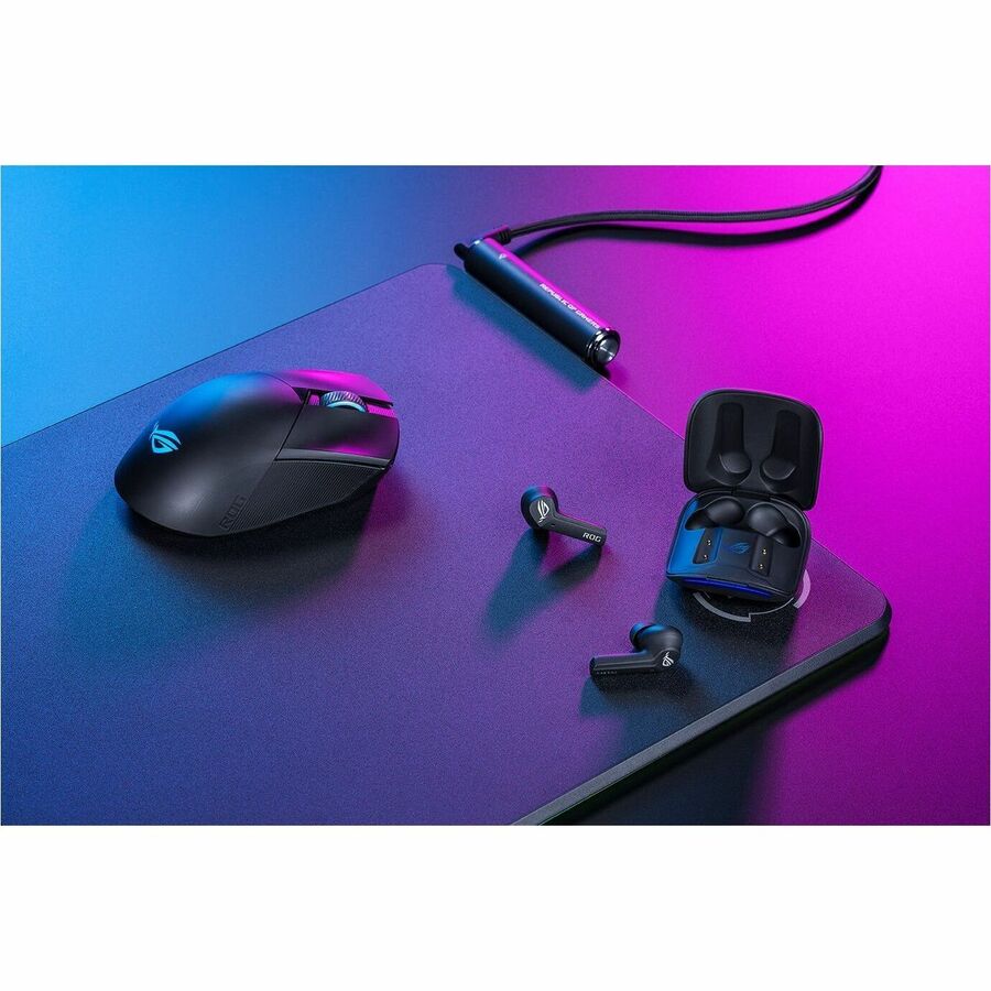ASUS ROG Cetra TWS SpeedNova black true wireless gaming earbuds with adaptive ANC and Bluetooth 5.3 — alternate view 15
