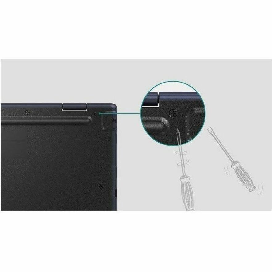 ASUS BR1402FGA 14-inch 2-in-1 laptop with touchscreen in grey — alternate view 16